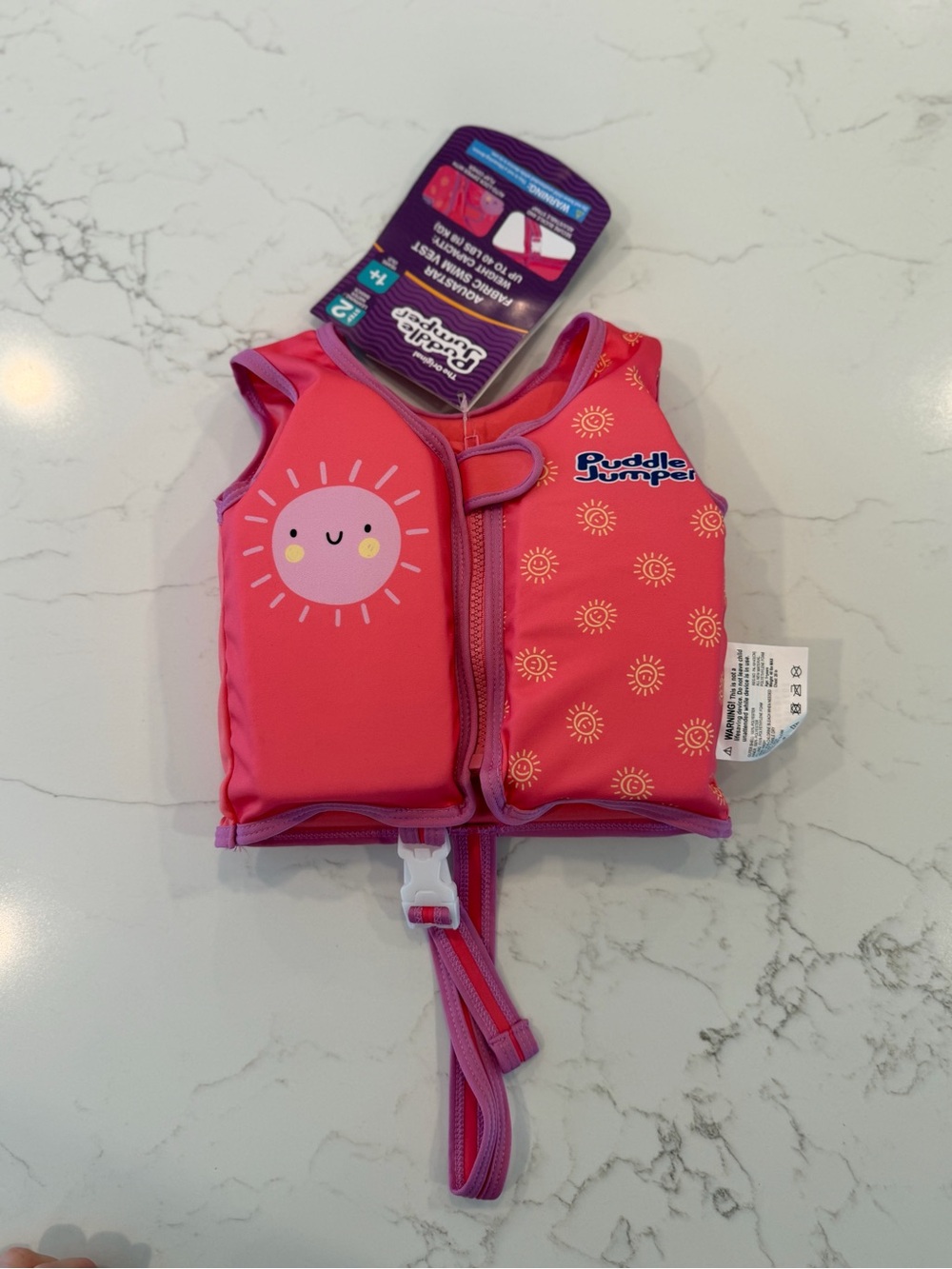 Kids' Pink Swim Vest